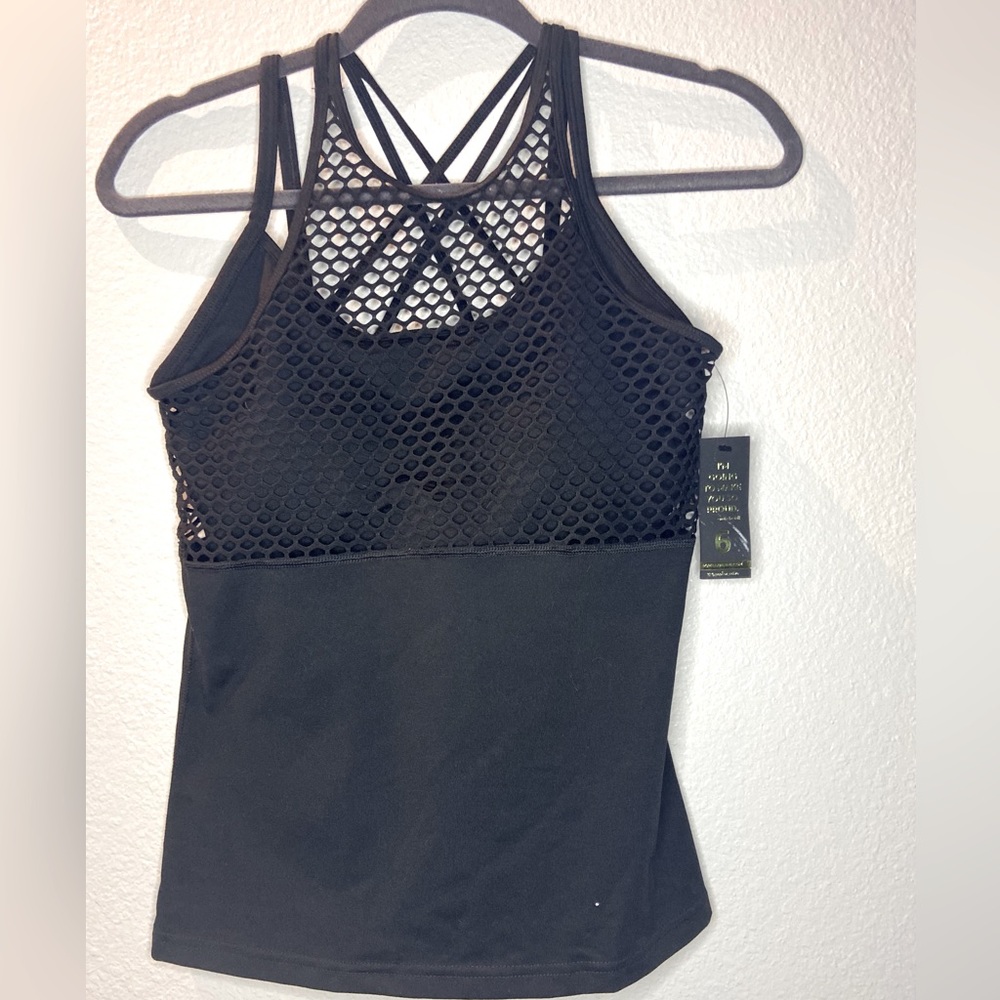 NWT Popflex Active Mesh Compression Workout Top